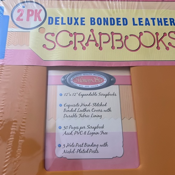 2 Pack Scrapbooks with Leather Cover - Picture 9 of 14